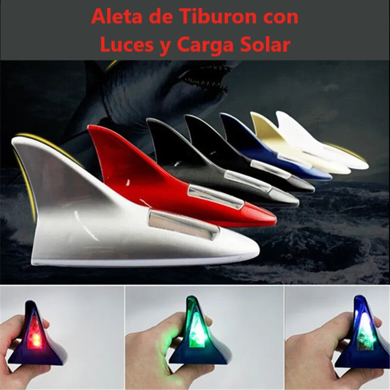 Aleta de Tiburón con Luces y Panel Solar. (Quedan POCAS Unidades)